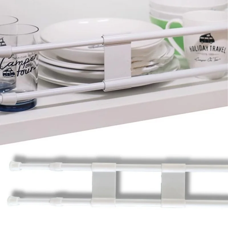 Adjustable RV Wardrobe Baffle Detachable Telescopic Cabinet Cupboard Baffle Shelf Caravan Motorhome Modification Accessories