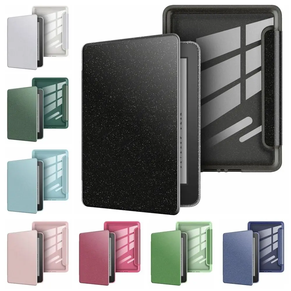 Auto Wake/Sleep Protective Case Magnetic Acrylic Back Cover for Kindle Paperwhite 1/2/3 (2012 2013 2015 2016) 6 inch
