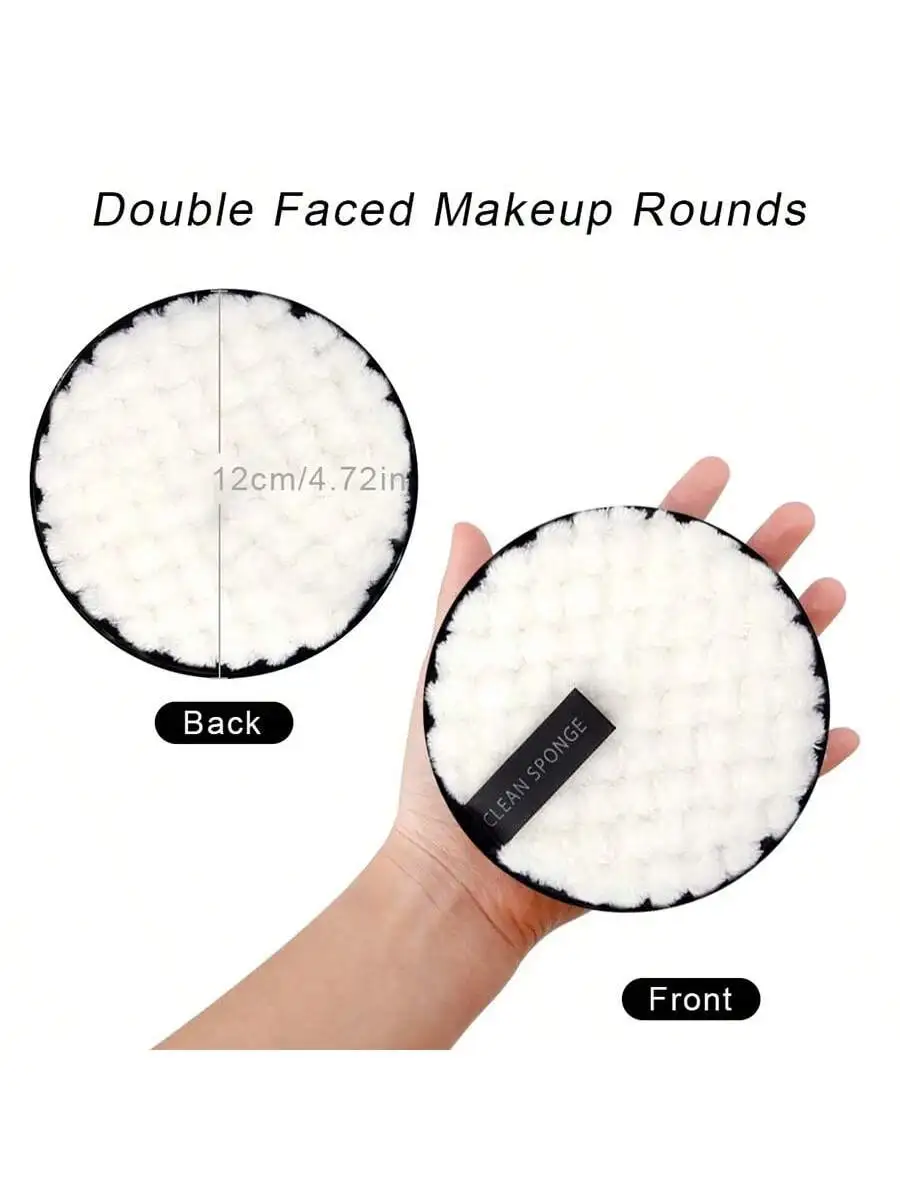 مزيل مكياج الوجه ، نفخة البوليستر ، مسحوق إزالة كسول ، إسفنجة تنظيف الجسم ، تنظيف الوجه الناعم ، أداة مستحضرات تجميل ، 1 + #6