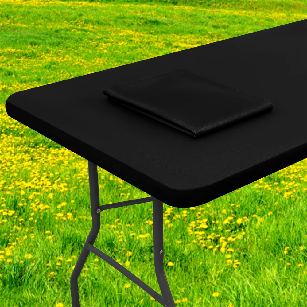 

Olanly Rectangle Table Cloth Cover Waterproof Tablecloth Fits For Folding Tables Washable Table Protector Camping Outdoor Indoor