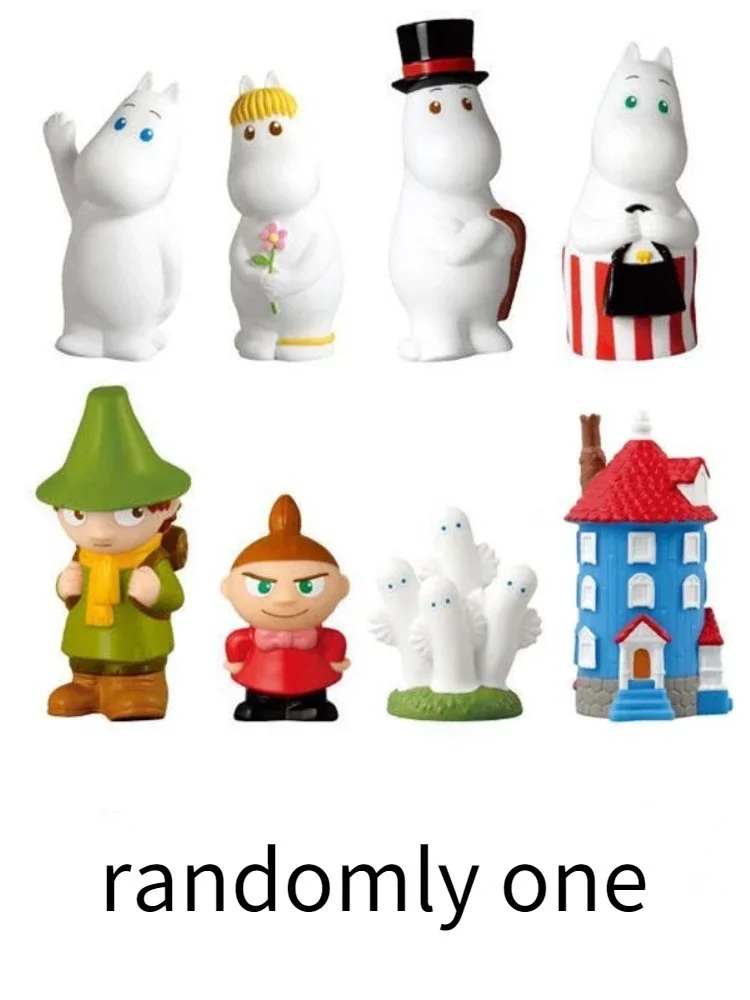 Bandai Original Re-ment  Anime Figure MOOMIN Hide and Seek Kids Toys Collectible Gift Model Car Interior Decoration Randomly One