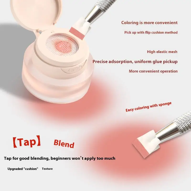 에어 쿠션 패딩 글루 네일 폴리쉬 글루 핑크 컬러 네일 아트 고채도 석고 페인팅 글루 DIY 매니큐어 홈 살롱용