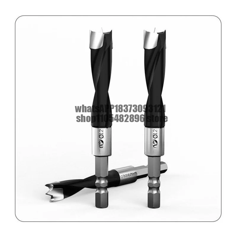 Special alloy drill for woodworking Electric drill Solid wood door lock Wood board opening Sinking hole Hexagonal handle Reamer