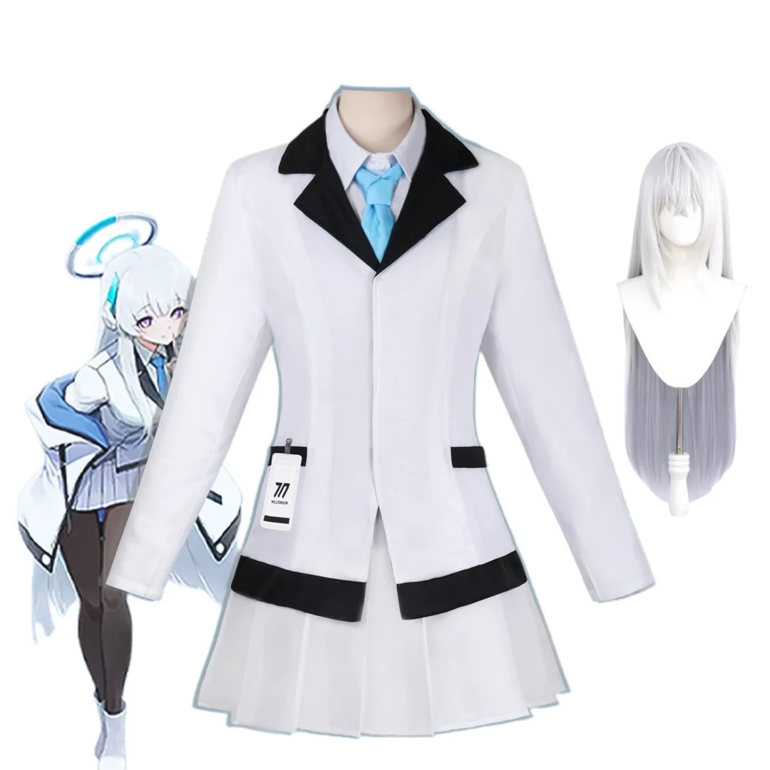 

Blue Archive Noa Ushio Cosplay Costume Wig Set