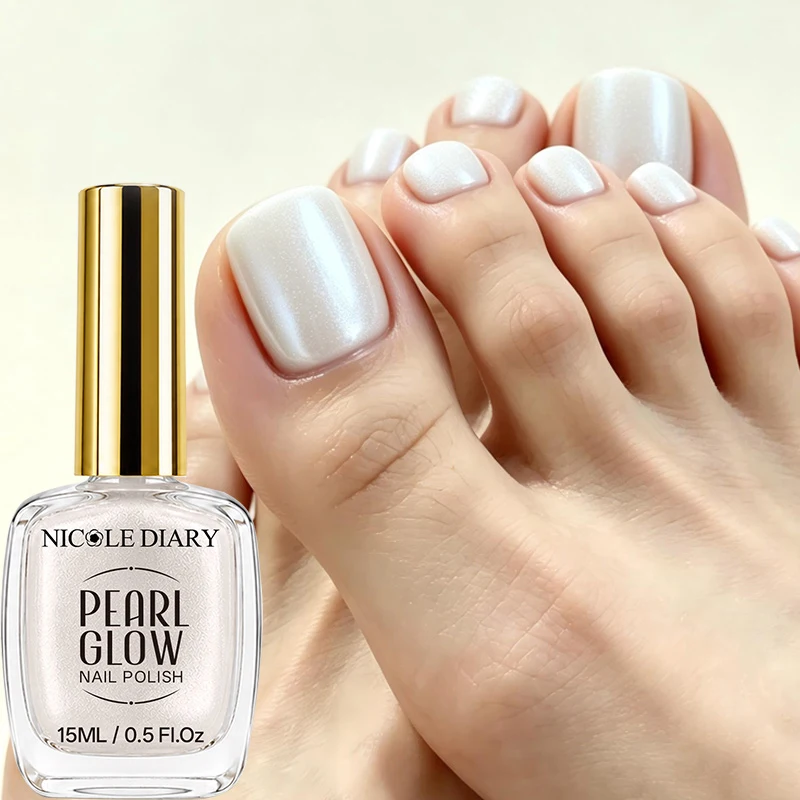 NICOLE DIARY 15ml Nail Polish Iridescent Flash Soft Satin Gloss Finish Quick Air Dry No Lamp Cure High Pigment Easy Application