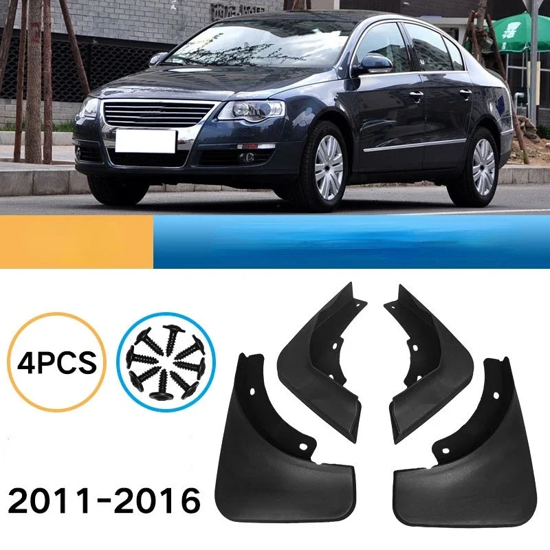 

1 Set Car Tire Fender Suitable for Volkswagen Magotan 2011-2016 Modified Automobile Soft Rubber Front Rear MudGuards Accessories