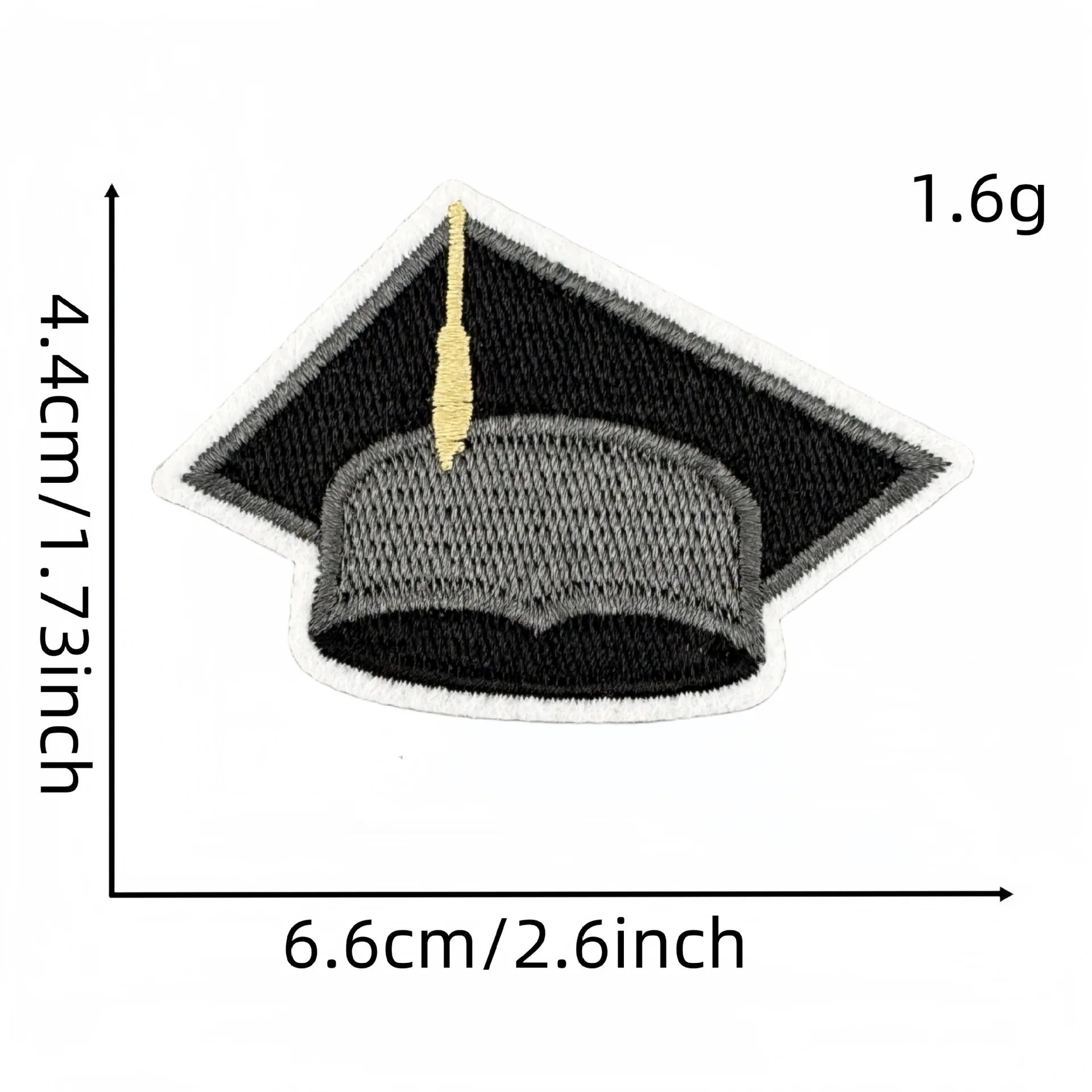 

9pcs Graduation Season Embroidered Graduation Cap Design Iron On Clothing Patches For Jackets Hats Backpacks Diy Applique Fabric