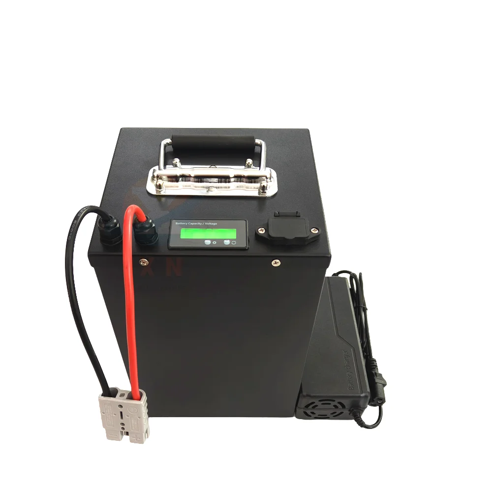 48V Lithium Lifepo4 Battery 30Ah 40Ah 50Ah 60Ah 70Ah 80Ah 90Ah 100Ah for 1000W 1500W 2000W Golf Cart Tractor AGV Two Wheeler