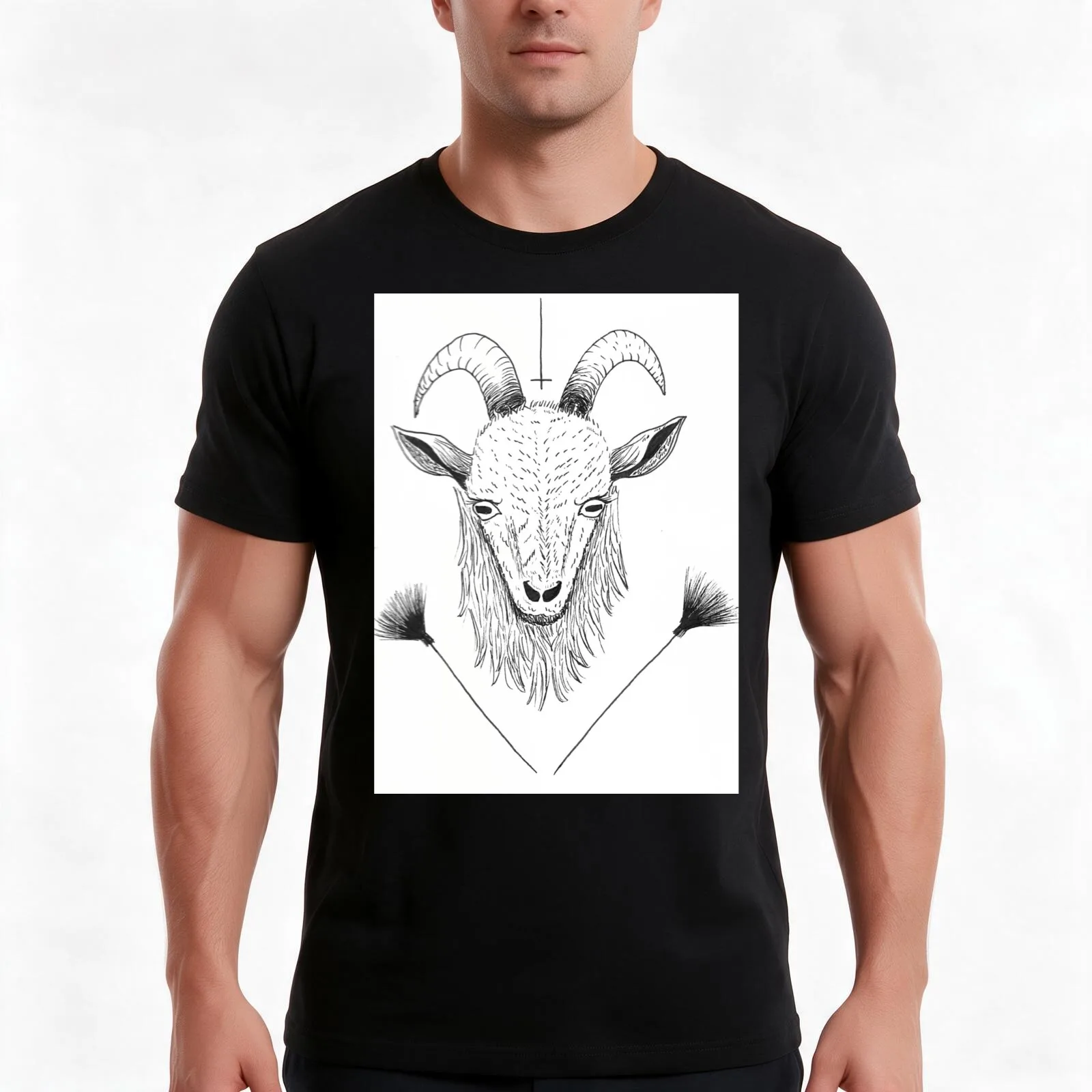 Devil in plain sight T-Shirt, Summer Casual Cotton Tee, Oversized Streetwear Tops, Vintage Graphic Print, Loose Fit Short Sleeve
