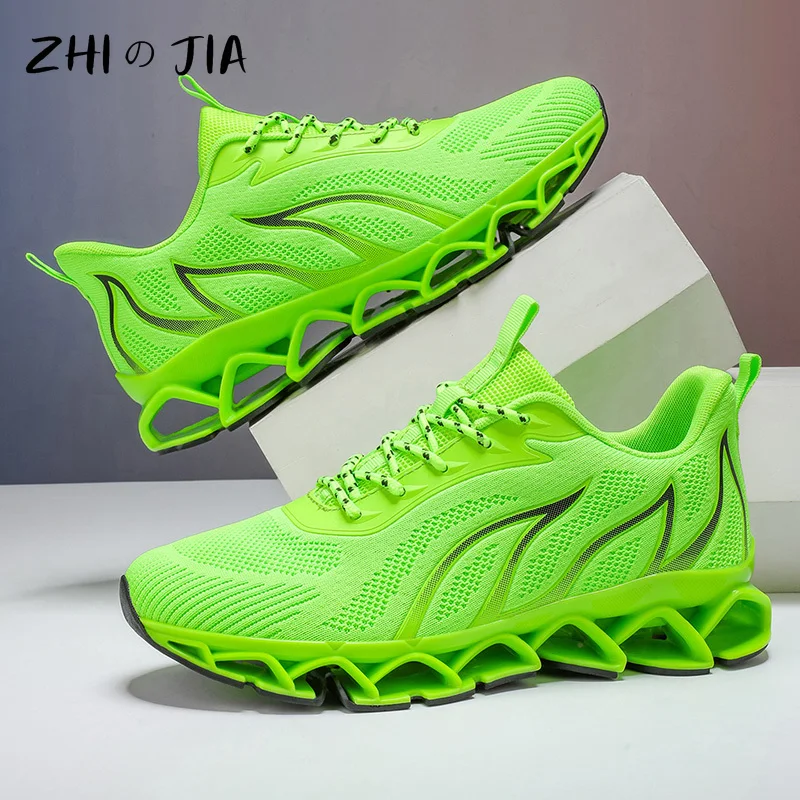 

Мужские кроссовки больших размеров, весенне-осенняя повседневная модная обувь, дышащие кроссовки с сеткой, уличная походная обувь