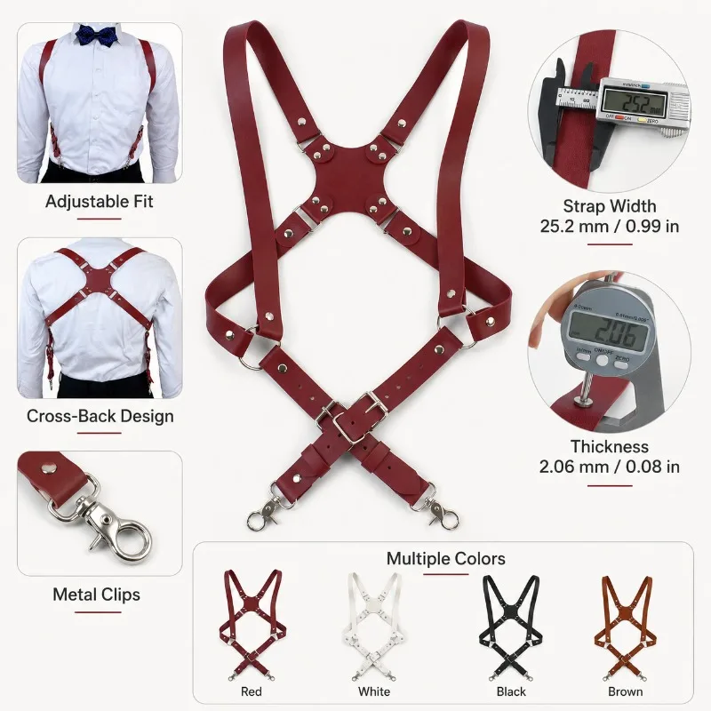 deepeel-pu-leather-men's-suspenders-2-clip-hooks-25mm-adjust-strap-harness-man-braces-adult-costume-suspender-pants-accessories