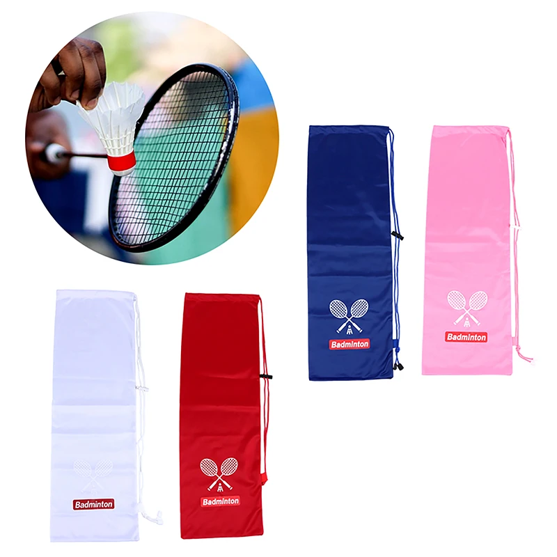 

1Pc Thickening Badminton Rackets Bag Wear Resistant Large Capacity Resistant To Dirt Racquet Pouch Drawstring Pocket