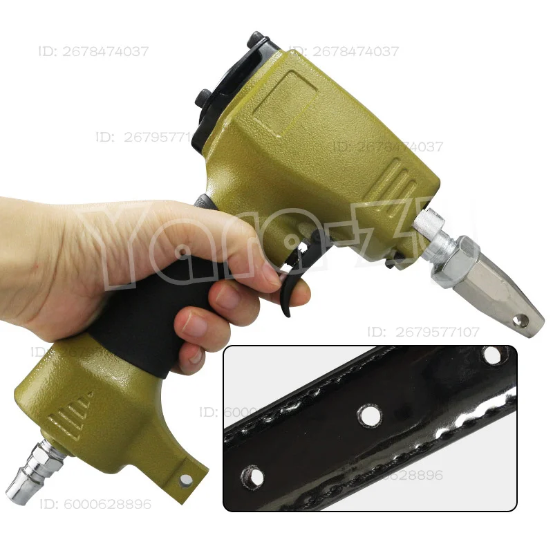 2/3/4/5/6MM Pneumatic Punch Gun Leather Cloth Hole Punching Machine Air Puncher BM-DK9