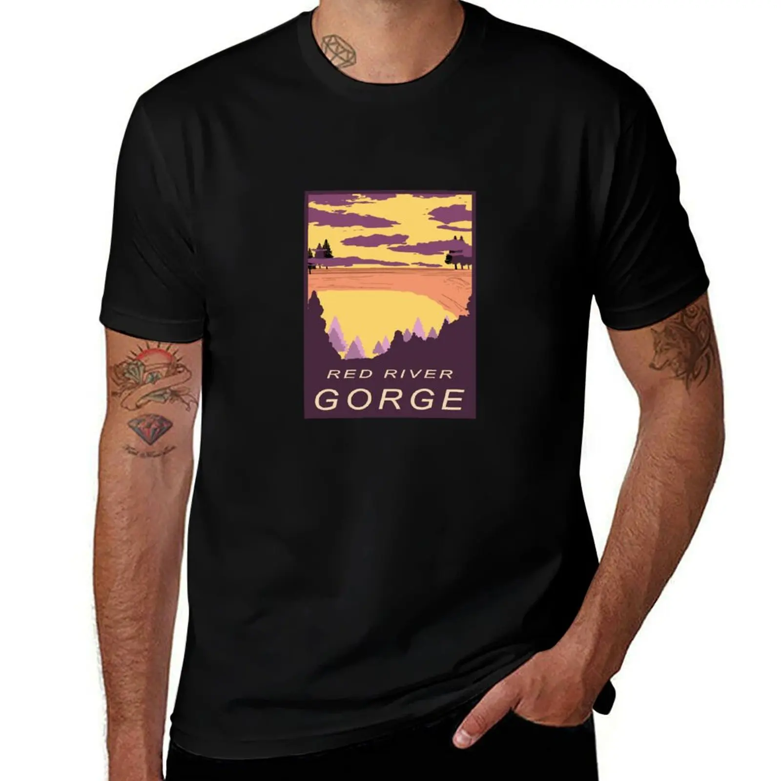 Red River Gorge, KY T-Shirt Basic Solid Color Short Sleeve T-Shirt