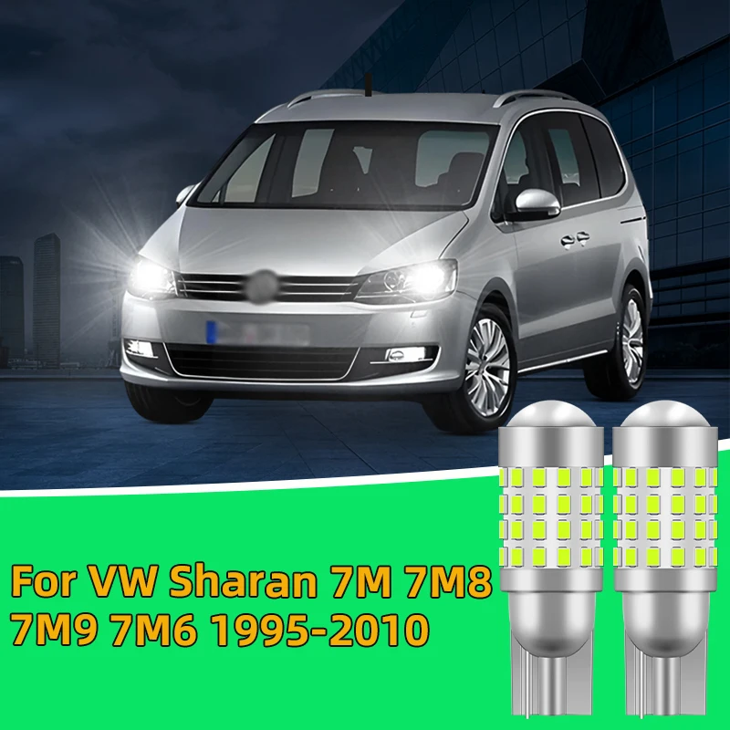 

2PCS For VW Sharan 7M 7M8 7M9 1995-2010 Car Led Traffic Bulb width light side marker position Signal Lamp Clearance Lights White