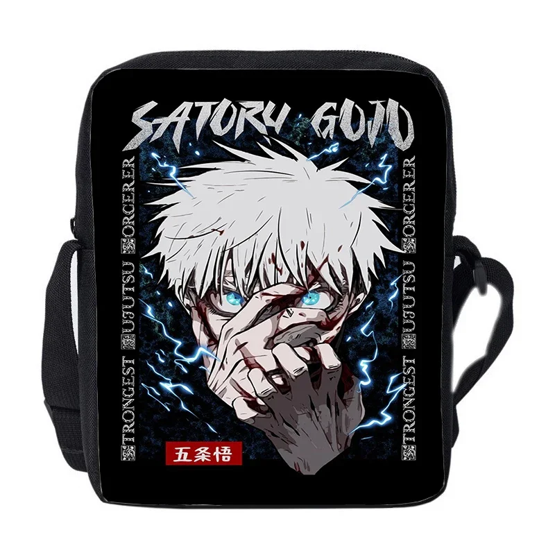 Anime giapponesi Jujutsu Borsa a tracolla Ragazzi Ragazze Borsa a tracolla Borse da donna Kaisen Gojo Satoru Yuji Itadori Borse a tracolla Regalo