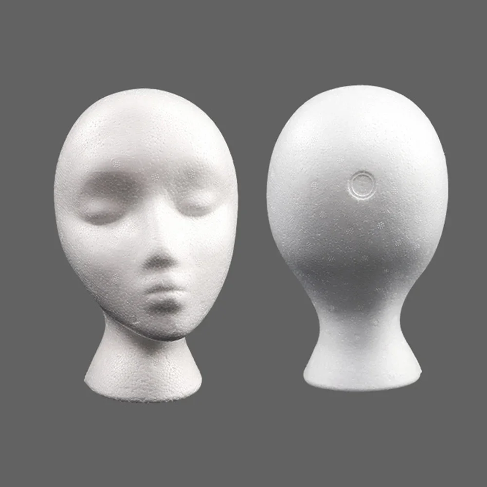 موديل رأس ستايروفوم نسائي ، مانيكان بوليسترين ، خفيف الوزن ، متين ، محمول ، موضة للمنزل ، السفر ، الصالون