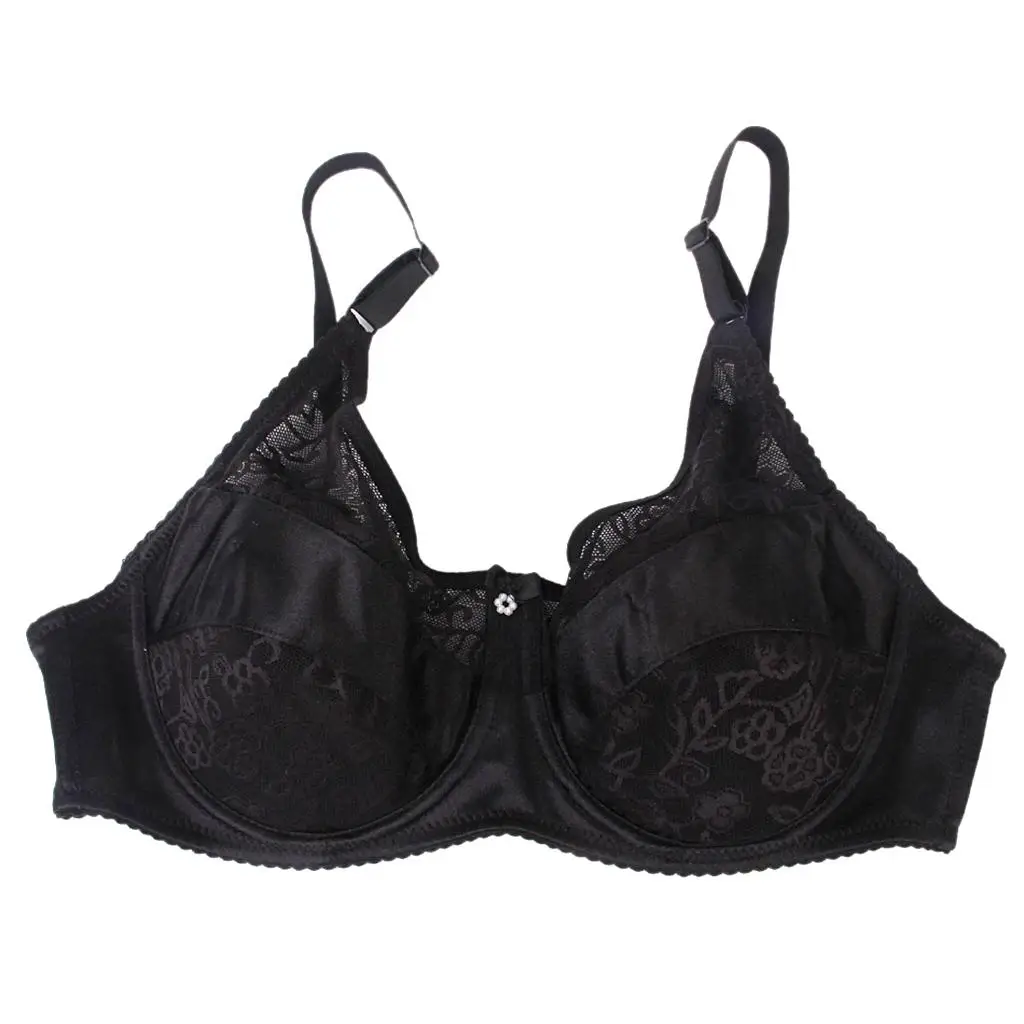 Special Pockets Bra Cotton Blend Silicone Breast Support Bra for Flat Chested Women Crossdressing Lingerie