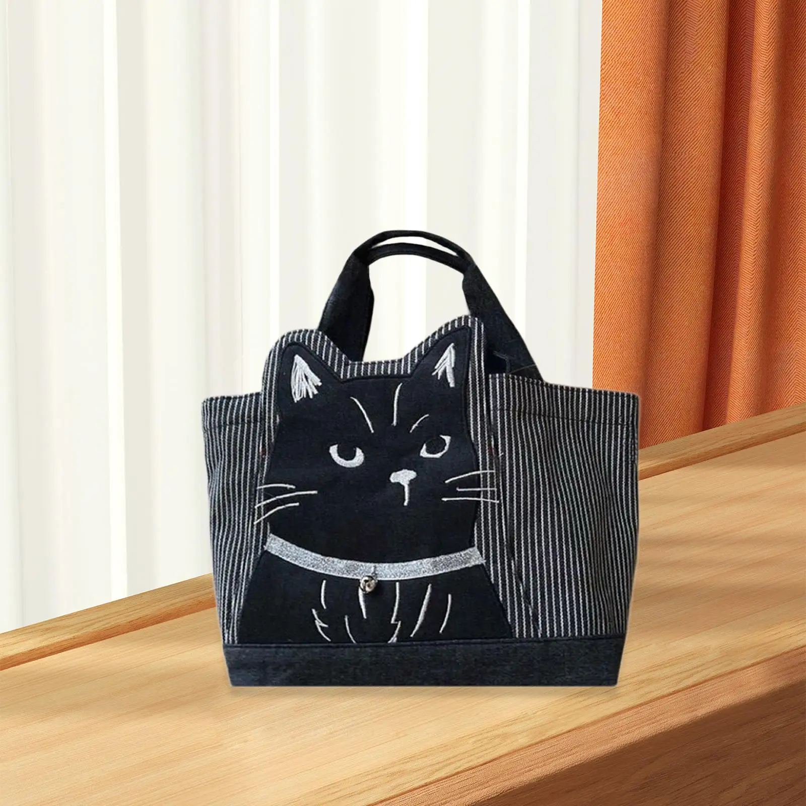 

Women Canvas Handbag Bento Tote Bag Portable Lunch Handbag Shopping Bag Grocery Bag for Beach Picnic Camping Travel Office