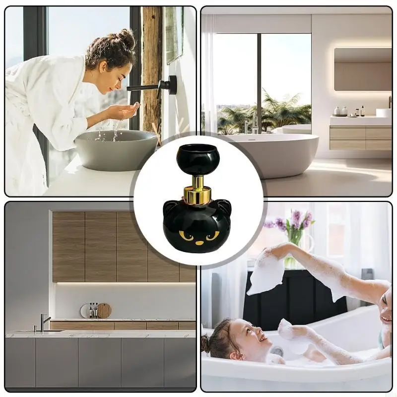 

Пополняемые кошки лапы пенообразование для мыла диспенсер для ванной комнаты посуды для мыла для мыла для устойчивого опыта рук