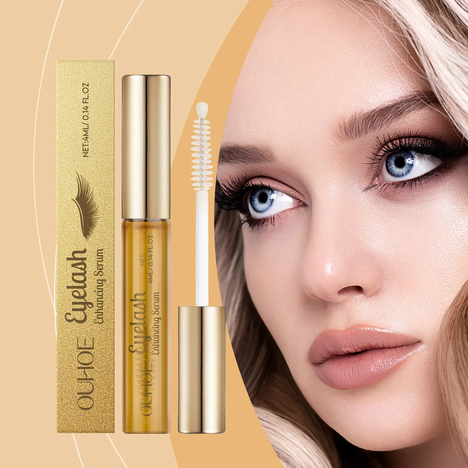 Eyelash Growth Serum Fast ยาว DIY ขนตาใช้ Enhancing Serum Curling หนา Unisex Gentle Certified Friendly Skin