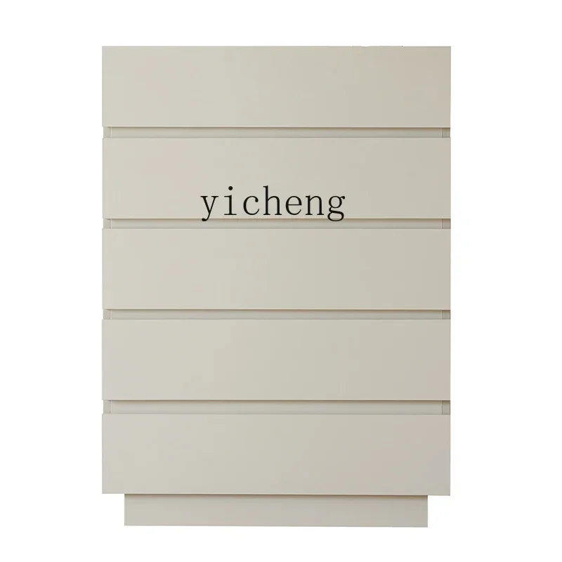 ZZTQH cream wind solid wood chest of drawers simple living room locker light luxury minimalist bedroom storage cabinet