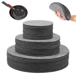 84/144 Pcs Plate Storage Dividers Cuttable Felt Plate Separators Foldable Plate Storage Protectors Reusable Dish Separators