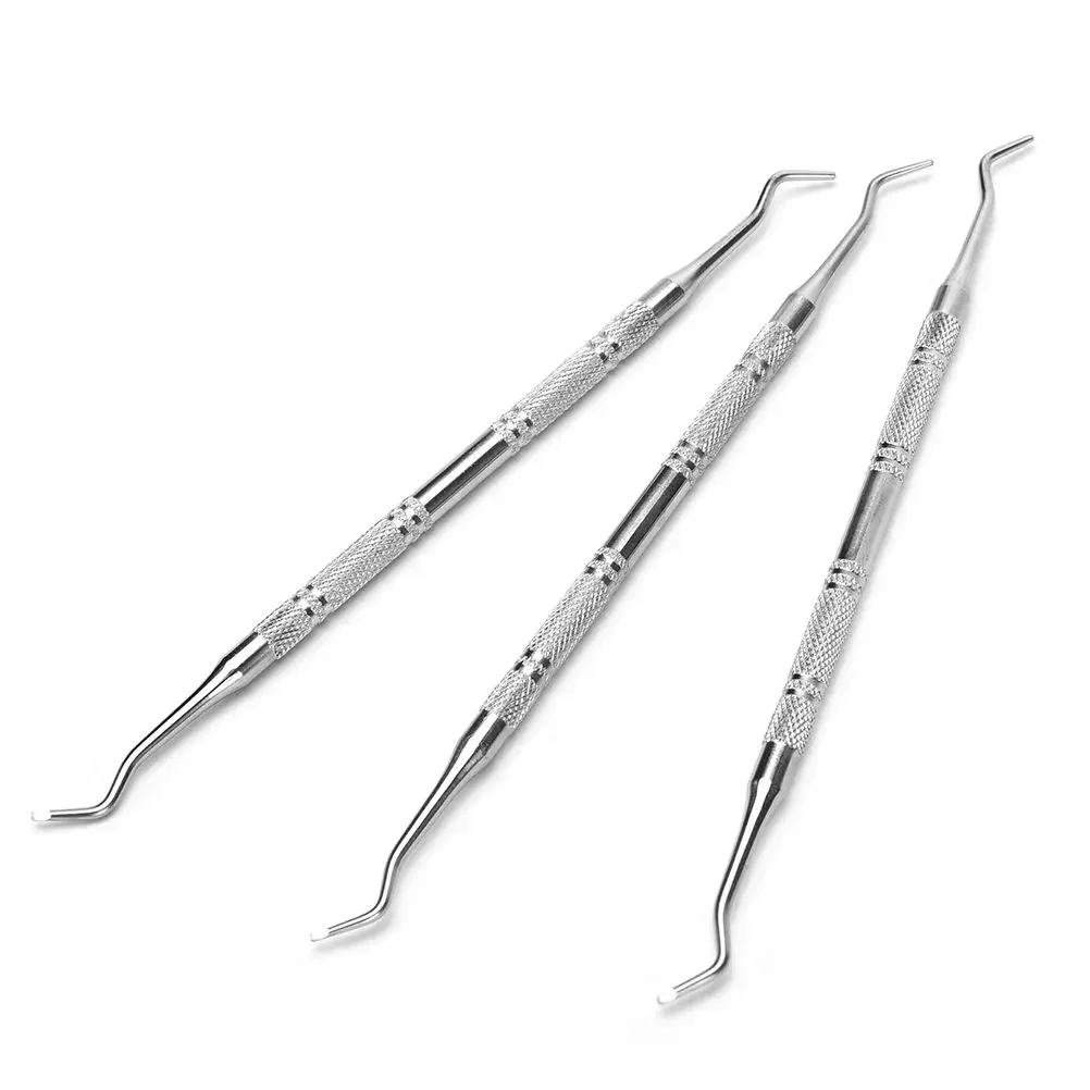 Stainless Steel Double-Headed Nail Pusher Cuticle Remover Exfoliation Prep Tool CleanDead Skin Circle Bevel Shovel Manicure Pen