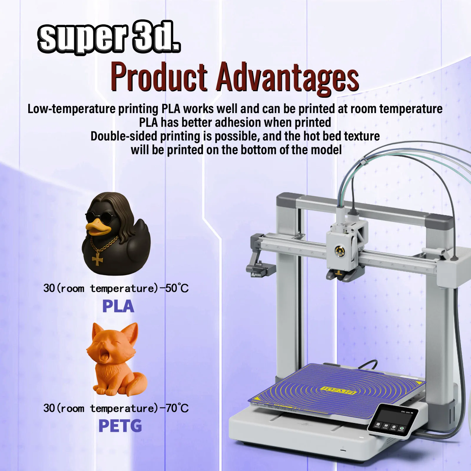 PLA-плита для Bambulab X1 Plate A1 X1C P1P P1S Cool Plate 258x258 мм для лабораторной сборной пластины Bambu 3d-принтера Super Adhesion Upgrade