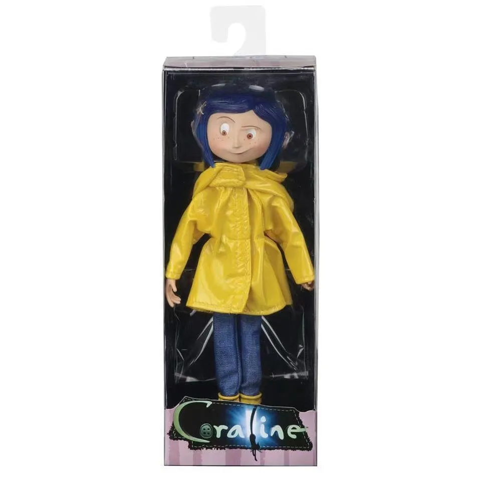 

В наличии: шарнирная фигурка NECA Coraline (Raincoat) 7 дюймов - кукла с персонажем фильма