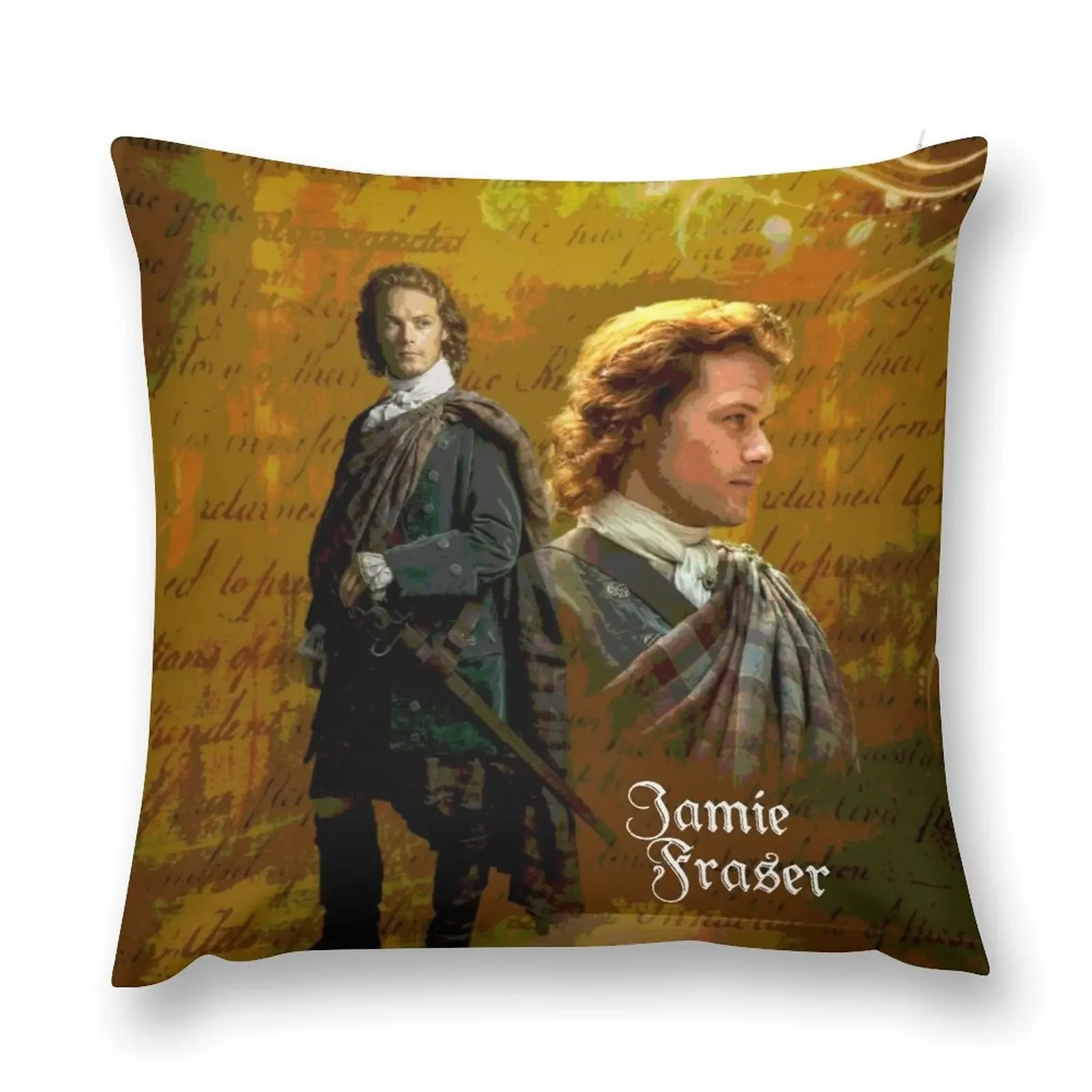 

Jamie Fraser/Outlander Throw Pillow Pillow Covers Decorative home decor items pillow
