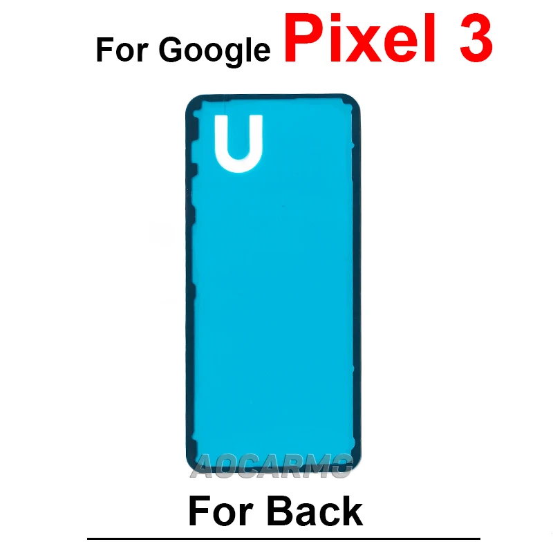 For Google Pixel 3 3XL 4 XL 4XL Rear Door Sticker Housing Back Cover Adhesive  Tape Glue Replacement