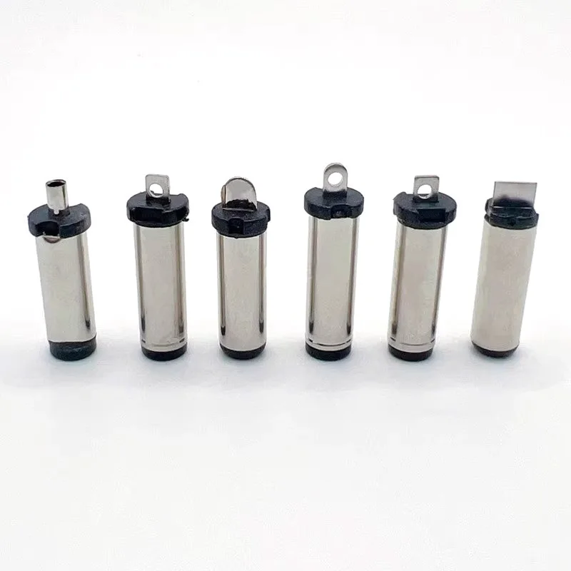 5pcs Welding Wire 5521/5525 Tuning Fork Male Plug 5.52.1mm/5.52.5mm DC Power Supply Connector for Electronic Devices