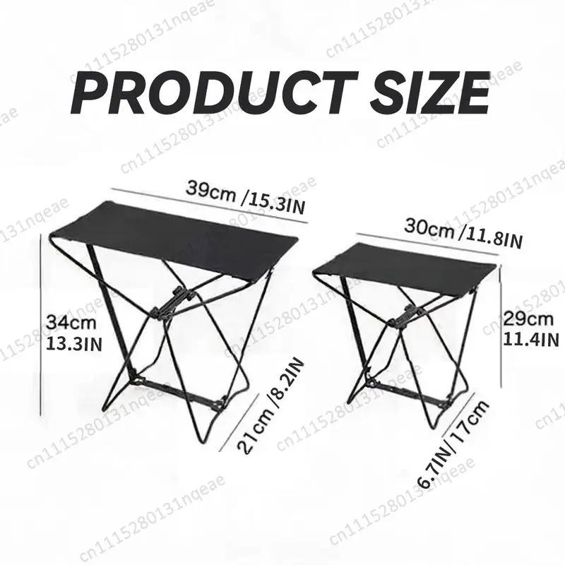 Portable Folding Camping Stool Lightweight Compact Backpack Chair with Tote Bag Outdoor Camping