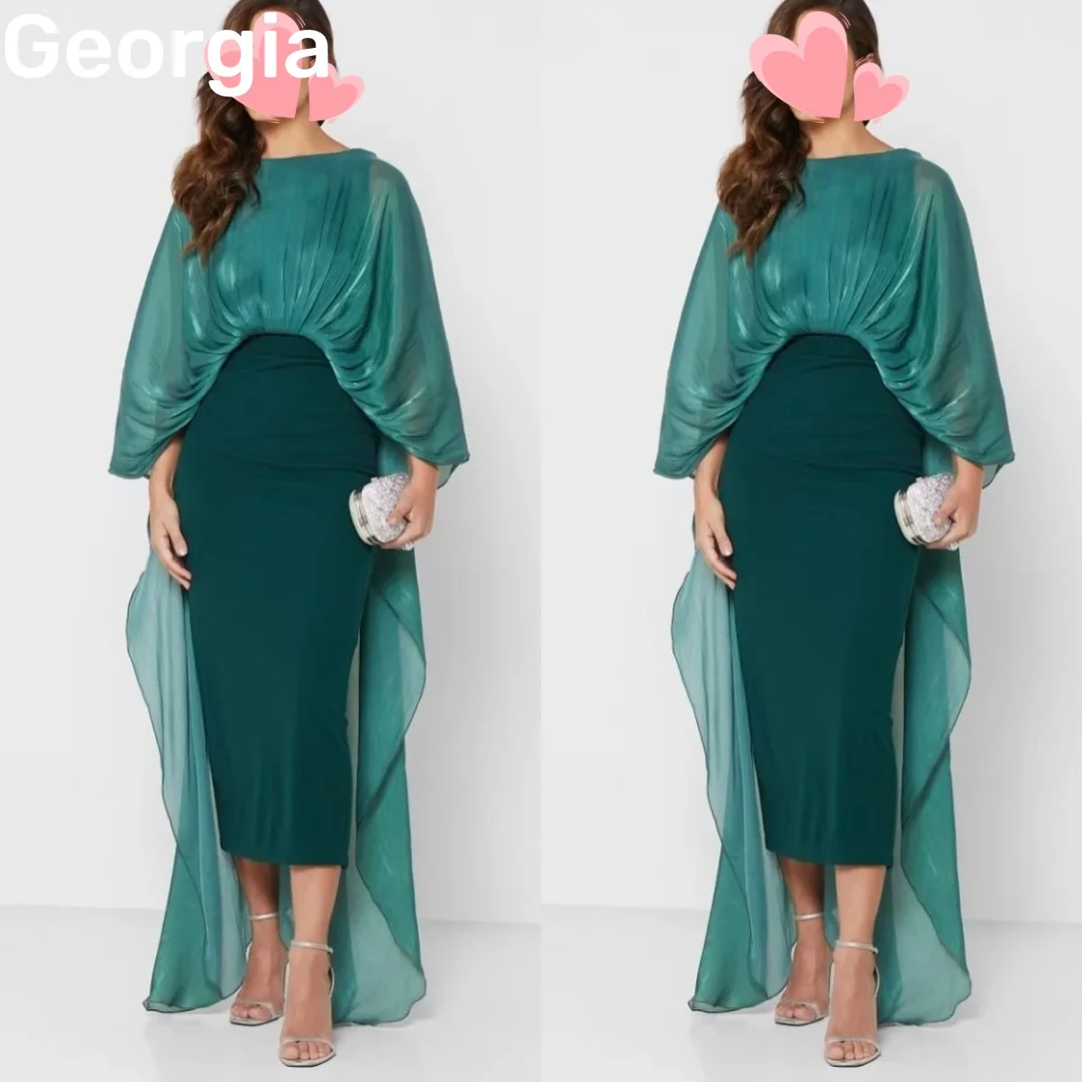 

Платье-футляр длиной до чая с овальным вырезом по индивидуальному заказу для особых мероприятий, платья на молнии с длинными рукавами для торжественных случаев