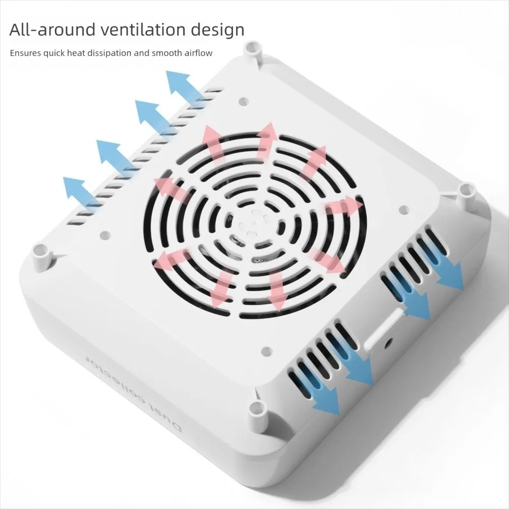 

New With Removable Filter Nail Dust Collector Nail Salon High Speed ail Vacuum Cleaner Low Noise Manicure Dust Absorber