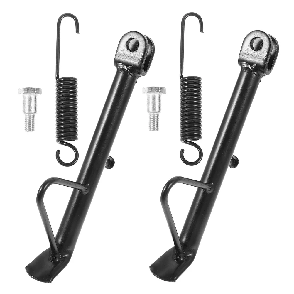 

2 set Motorcycle Kickstand Heavy Duty Iron Stable Parking Support For Dirt Bikes Pit Electric Scooters Mini Bike Accessories