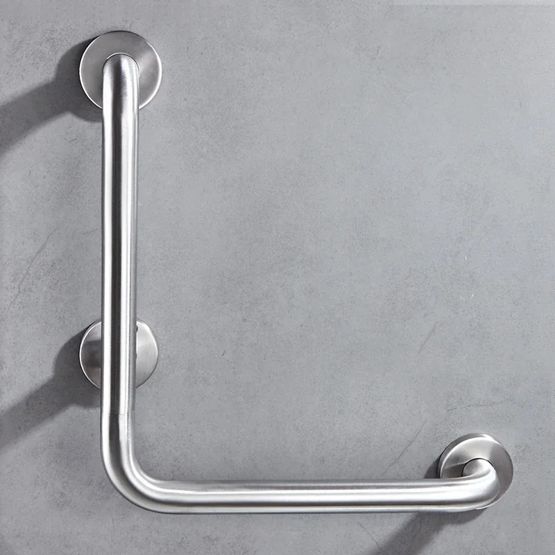 

Поручни для ванной комнаты из нержавеющей стали 304, нескользящие L-образные безопасные поручни, инструмент для помощи при пожилых людей с ограниченными возможностями, ручка для лестничных перил
