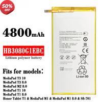 4800mAh Battery HB3080G1EBW For Huawei Mediapad T3 10/9.6 LTE AGS-L09 AGS-W09 AGS-L03 Tablet Batteria