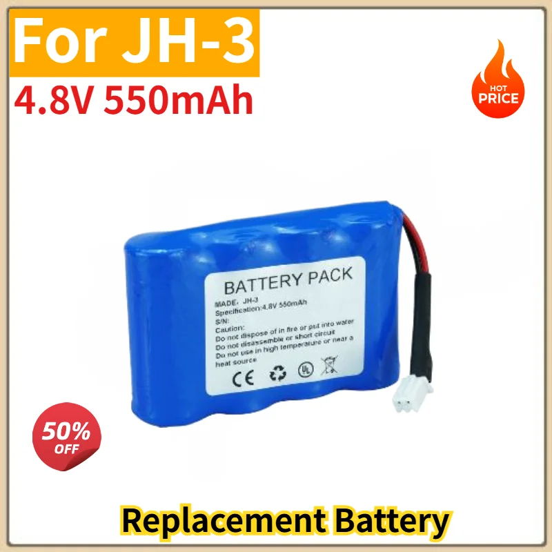 High Quality JH-3 Battery 4.8V 550mAh for JH-3 Brand New Replacement Battery