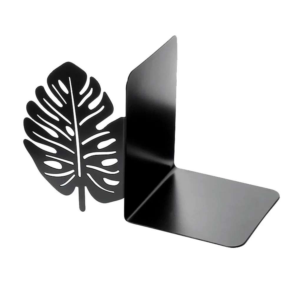 1Pcs Retro Banana Tree Bookend Premium Metal Construction Heavy Duty Book Stopper for Study Room Bedroom Bookshelf Baffle