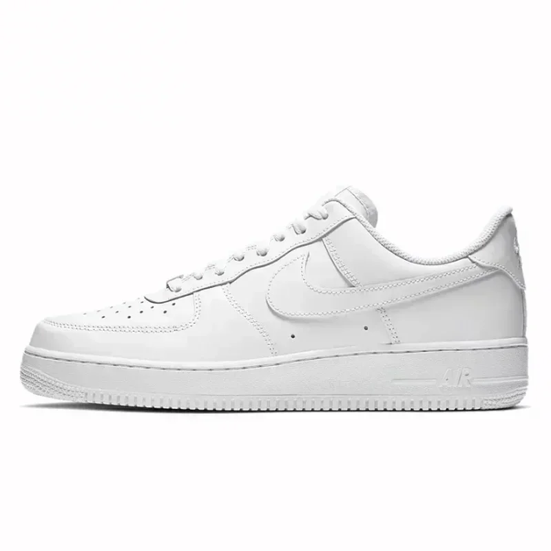 Nike-Air Force 1 "Malachite" Homme et Femme, Chaussures de Skateboard, Cuir, Non-ald, Degré Respirant, Bas, Vert Malachite