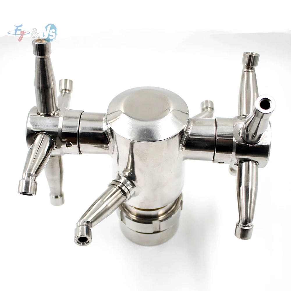 SS Brass Thread Size 1-2 Universal Type Automatic Tank Cleaning Nozzles 360 Degree Tank Cleaning Rotary Washer Ball Device