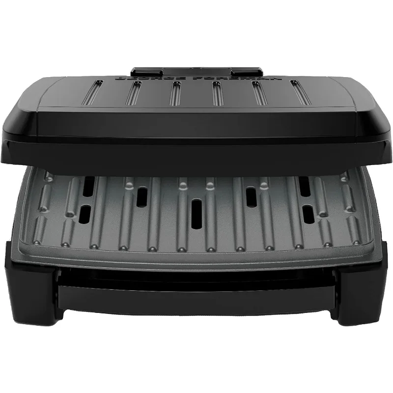 Fully Submersible™ Grill, NEW Dishwasher Safe, Wash the Entire , Easy-to-Clean Nonstick, Black/Grey