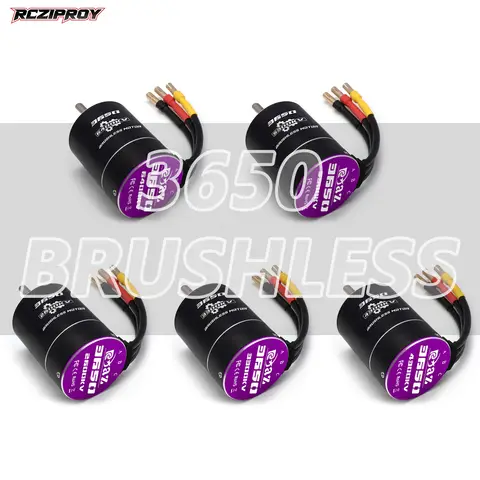 3650 Motor sin escobillas impermeable 2600/3300/4300/5300/6400kv eje D de 3,17mm para 1/8 1/10 RC coche barco todoterreno AXIAL TRAXXAS SCX10