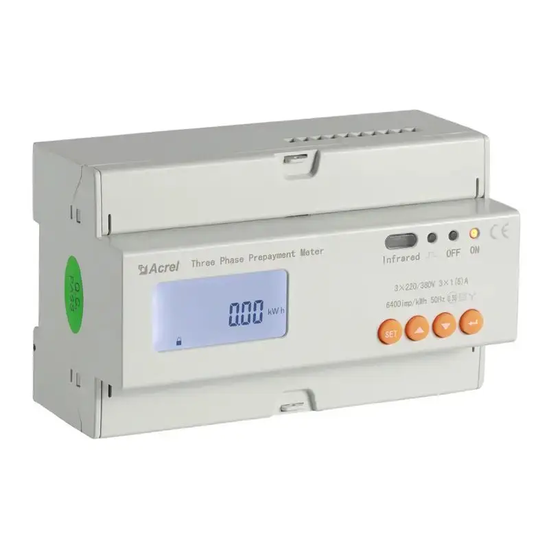 

Acrel 35mm Din Rail 3 Phase Power Meter RS485 Modbus-RTU with Reomte Billing Management ON-OFF Control Wireless Wifi 4G MQTT