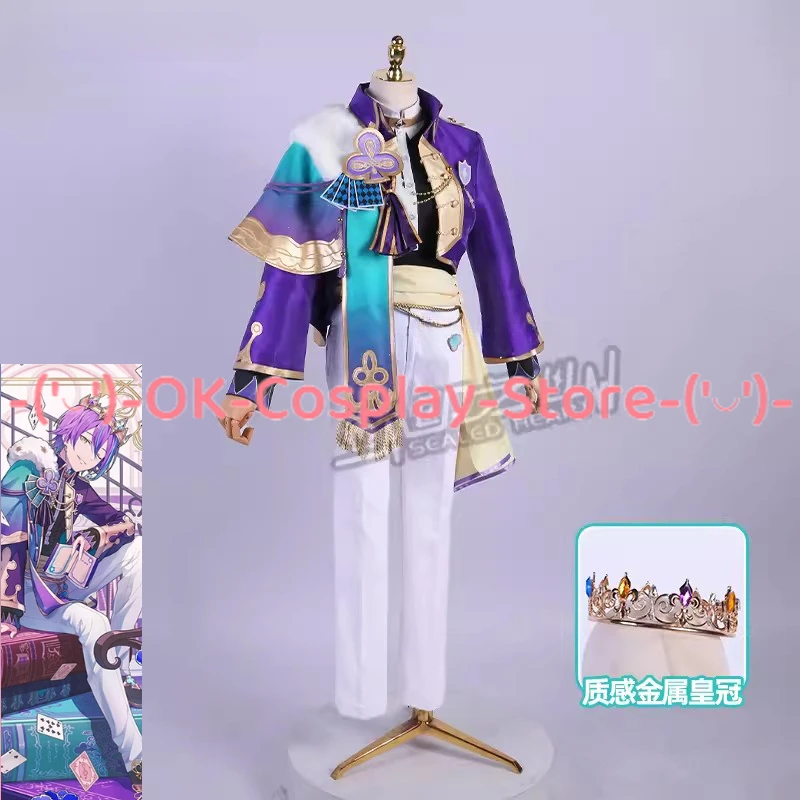 Kamishiro Rui Cosplay Costume Cosplay Party Suit with Crown Halloween Carnival Uniforms Anime Clothing Custom Made