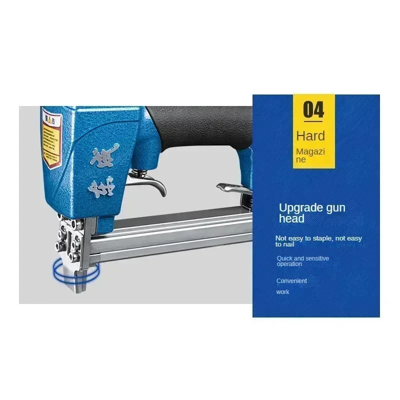 Easy to Use Pneumatic Nail Gun for Woodworking, East Cheng 1013J/1022J/422J Lightweight and Durable A