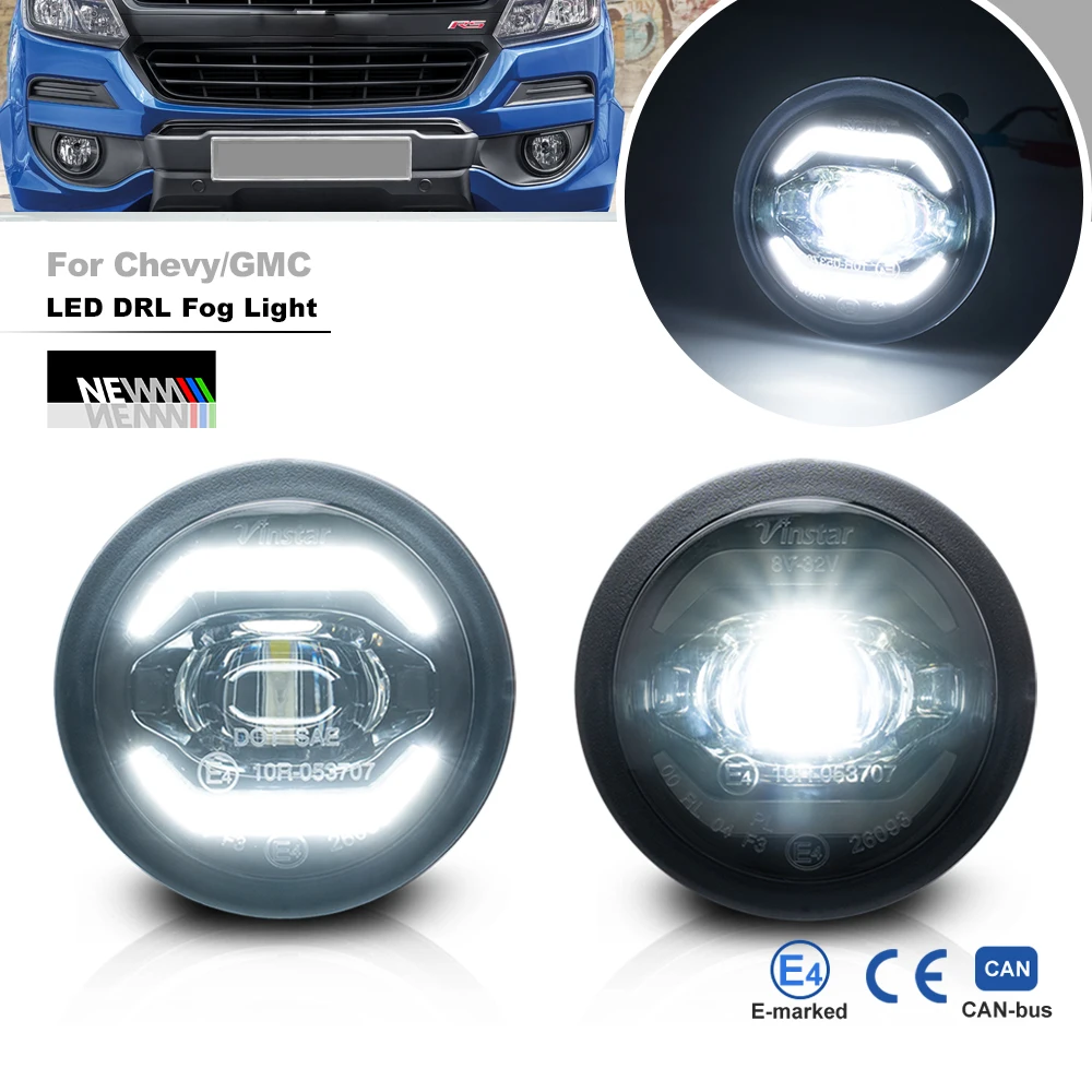 

For 15-22 Chevy Corolada GMC Caynon 10-13 Camaro w/o RS Package Pontiac G8 G6 GMC Acadia LED Driving Fog Light DRL Daylight Kits