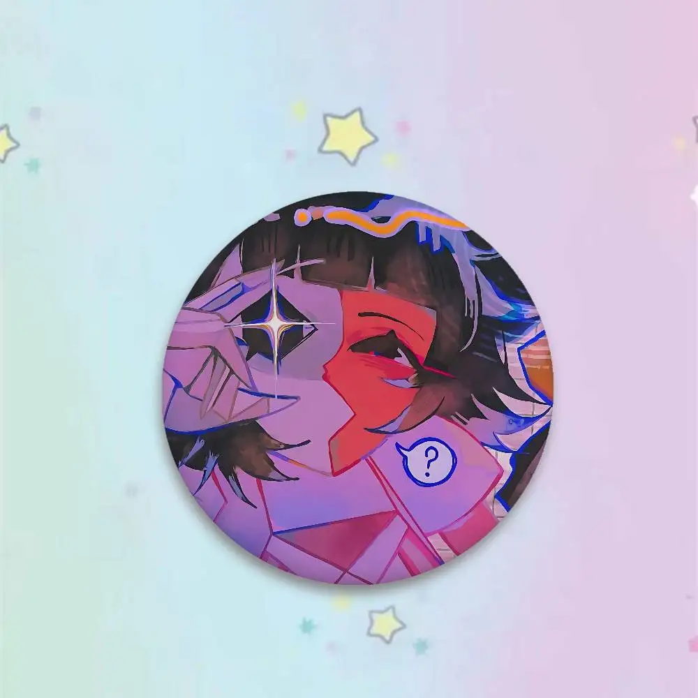 Ena الرسم الاصطناعية المطر روك شارات زر دبوس بروش اليدوية للملابس شارة ظهره اكسسوارات الديكور #6